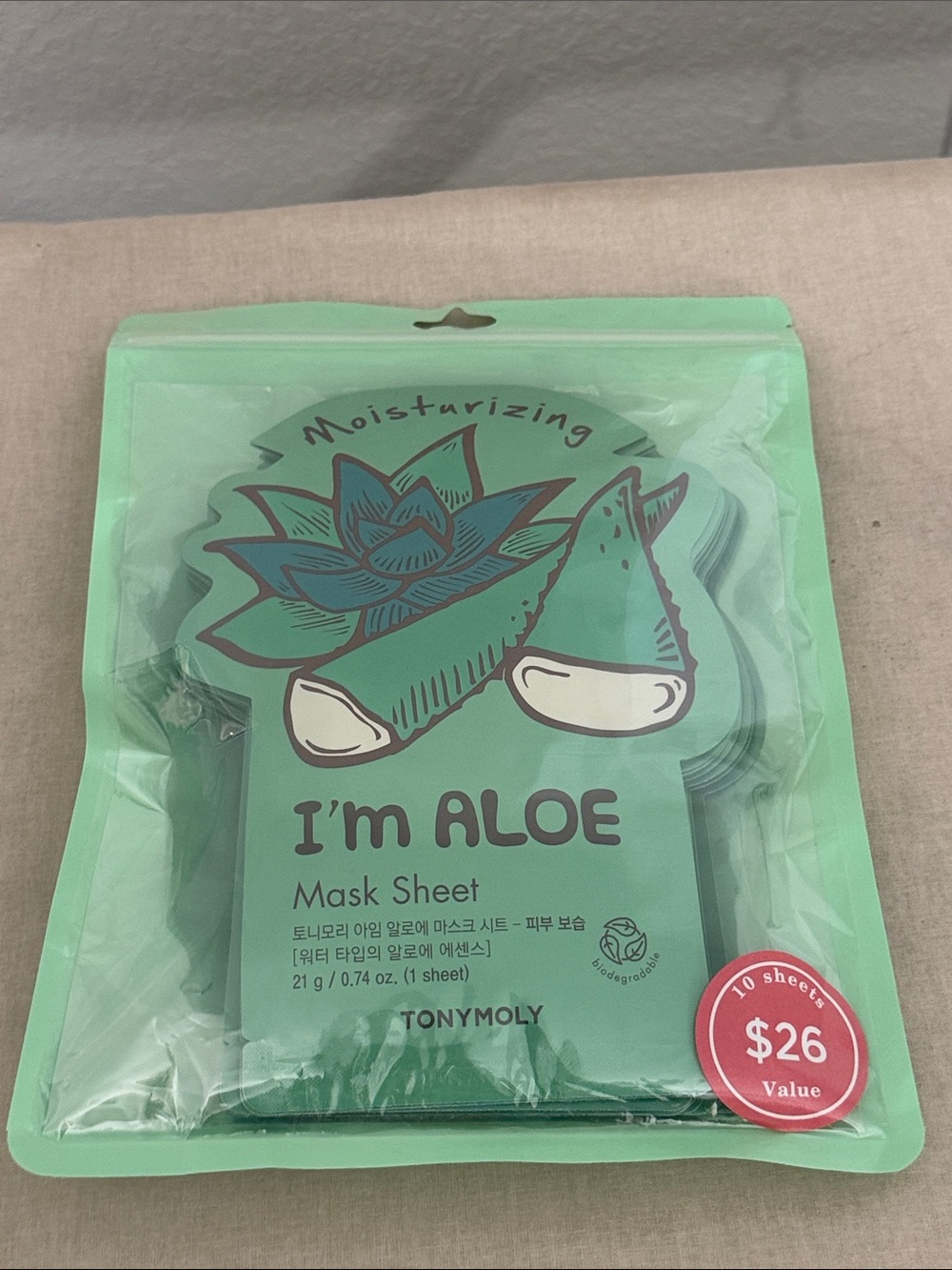 TonyMoly I’m Aloe Face Masks - 10 Face Masks
